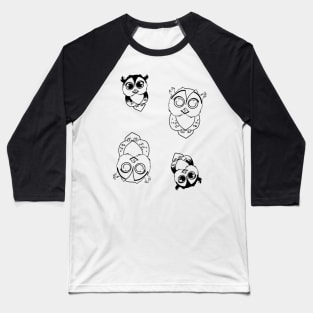 owl pattern Baseball T-Shirt